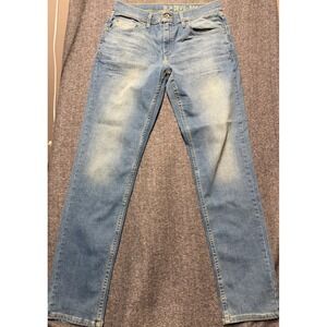Devil-Dog Dungarees Mens Athletic Fit Light Wash Blue Denim Jeans 32x34